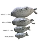 Trendy Chubby Blob Seal Pillow Cute Soft Stuffed Animal Plush Toys Large PP Cotton Gift for Boys Girls Adult 5