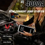 EAFC 4000/2000/1000A Car Jump Starter Power Bank 12V Portable Emergency Start-up Charger forCars Booster Battery Starting Device 4