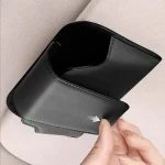 Car Glasses Case Auto Sun Visor Premium Suede Glasses Holder Wear-Resistant Sunglasses Protective Box Universal Cars Accessories 6