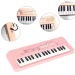 37 Keys Electronic Piano Keyboards with Microphone Rechargeable Education Toys Musical Instrument Gifts for Boys Girls 6