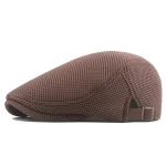Men Mesh Newsboy Caps British Painters Hats Spring and Summer Ventilate Berets Adjustable Flat Cap Hip Hop Berets 5