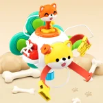 Baby Busy Board Cube Montessori Sensory Toys for Toddler Educational Learning Activities Travel Toy Lock Box Fine Motor Skill 5