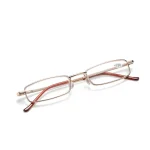 +1.5 2.0 2.5 Reading Glasses Women Men Ultralight Portable Mini Hyperopia Glasses Metal Presbyopia with diopters plus with box 5