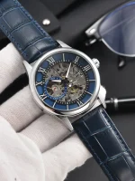 LONGLUX automatic watch rome wholesale mechanical wristwatches waterproof hollow leather mens watch men gift 4