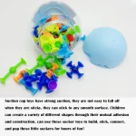 38pcs Bees Suction Cup Toys With Dinosaur Eggshell Storage, Bath Window Travel Toys,Parent-child Interactive Game,Gift for Kids 4