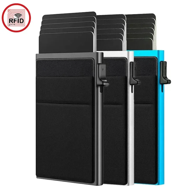 Unisex Anti Rfid Blocking Protected ID Credit Magic Card Holder Men Thin Slim Minimalist Smart Wallets Metal ID Cardholer Case Unisex Anti Rfid Blocking Protected ID Credit Magic Card Holder Men Thin Slim Minimalist Smart Wallets Metal ID Cardholer Case