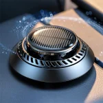 Solar Powered Car Aromatherapy Solar automatic rotation Car Air Freshener Fragrance Car Ornaments Car Diffuser for Essential Oil 3