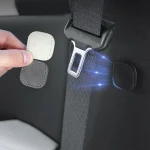 Suede Magnetic Suction Car Seat Belt Fixing Clips Auto Belt Holder Stabilizer Fastener Adjustable Clip Seatbelt Stopper 5
