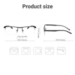 Progressive Multifocal Reading Glasses for Women and Men Anti-Blue Light Half Frame Bifocal Presbyopia Eyeglasses +100 To +400 4