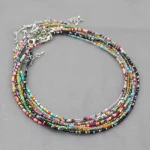 Simple Seed Beads Strand Choker Necklace Women String  Collar Charm Colorful Handmade Bohemia Collier Femme Jewelry Gift 4