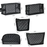 Heart Transparent Mesh Makeup Bag Multifunction Portable Women Cosmetic Storage Pouch Ladies Toiletry Lipstick Organizer Bags 6