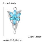 StarryGem Wholesale Enamel Leaf Brooches for Women Classic Elf Queen Green Leaves Pins Office Party Friend Gifts Accessories 6