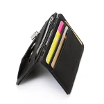Quality PU Leather Mini Men Card Holder Wallets Zipper Coin Pocket Slim Magic Male Wallet Credit Bank Card Case Small Man Purses 5
