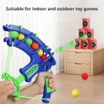Slingshot Target Sticky Ball Bow Target Montessori Educational Toy Arrow Set Throw Sport Outdoor Fidget Game 2