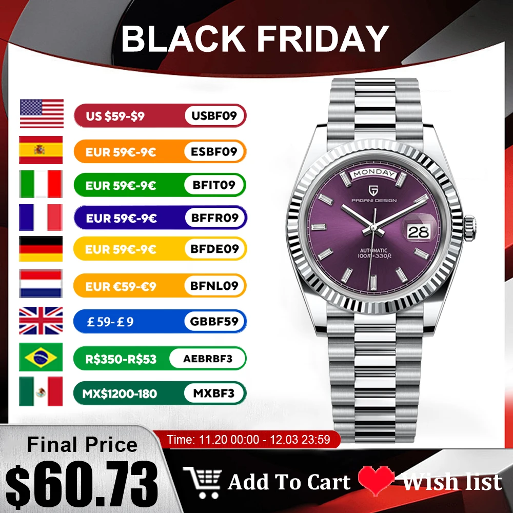 PAGANI DESIGN DD40 Men's Watches 2025 Top Luxury Automatic NH36A Mechanical Wristwatches AR Sapphire Mirror Watch For Men Clock PAGANI DESIGN DD40 Men's Watches 2025 Top Luxury Automatic NH36A Mechanical Wristwatches AR Sapphire Mirror Watch For Men Clock