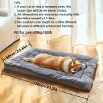 Oversized Plush Dog Cat Bed Sofa Crate Pad Ultra Soft Polyester Pet Mat for All Size Cats Dogs Adorable Rectangle Couch 3