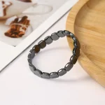 Hematite Bracelet For Men Reclaim Your Edge Confidence Natural Hematite Stone Beaded Stretch Healing Bracelets Gift Jewelry 6