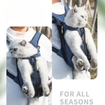 Double Shoulder Breathable Portable Travel Pet Dog Carrier Backpack Mesh Carrier Front Bag for Small Dog Cats Outdoor 6