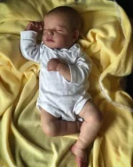 MRB 50CM Realistic Finished Bebe Reborn Silicone Vinyl Cloth Body Doll LouLou Handmade Toy For Girls Christmas Gift 4