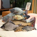 30-100cm Simulation Funny Fish Plush Toys Stuffed Soft Animal Carp Plush Pillow Creative Sleep Cushion for Kids Girls Xmas Gift 2