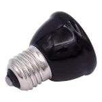 25/50/75/100W E27 Reptile Pet Heating Lamp Black Infrared Ceramic Emitter Heat Light Bulb Turtle Lizard Pet Brooder 220V