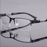 Metal Anti-blue Light Reading Glasses Farsighted Eyeglasses Men Business Eyewear Diopter 0 +1.0 +1.5 +2.0 +2.5 +3.0 +3.5 +4.0 2