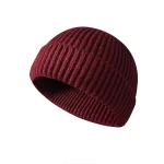 Winter Knittted Cap  Solid Color Hip Hop Cap Unisex Skullies & Beanies 6
