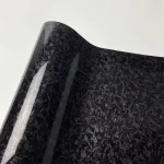 Glossy Black Forged Carbon Vinyl Wrap Auto Motorcycle Self-Adhesive Sticker Forged Carbon Car Body Film Tuning Wrapping Foil