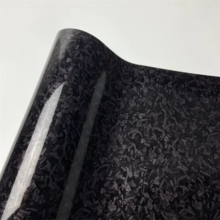 Glossy Black Forged Carbon Vinyl Wrap Auto Motorcycle Self-Adhesive Sticker Forged Carbon Car Body Film Tuning Wrapping Foil