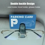 2PCS Universal Car Auto Sun Visor Glasses Box Sunglasses Clip Card Ticket Holder Fastener Pen Case Eyeglasses Clips Accessories 5