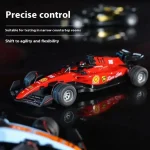 2025 New Rc Car 1:64 Scale Mini Alloy Model Adjustable Lighting Formula High-Speed Racing Remote Control Car Toy For Children