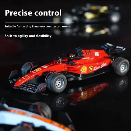 2025 New Rc Car 1:64 Scale Mini Alloy Model Adjustable Lighting Formula High-Speed Racing Remote Control Car Toy For Children