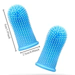 Dog Super Soft  pet Finger Toothbrush Teeth Cleaning Breath Care Nontoxic Silicone Tooth Brush Cat dog toothbrush pet products 6
