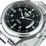 WINNER Business Automatic Watch for Men Calendar Window Fashion Black Dial Fashion Leather Strap Luxury Brand Mechanical Watches 6