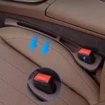 2pcs Car Seat Gap Filler Organizer Waterproof Car Seat Gap Plug Strip with 2 Grooves Seat Gap Storage Auto Interior Accessories 4