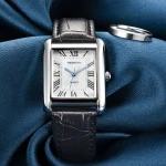 REBIRTH 002 Fashion Rectangular Women's Watch Leather Elegant and Charming Women's Brand Luxury Quartz Watches relojes de mujer 3