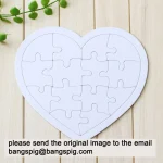 Photo Custom Cardboard Round Love Star Jigsaw Puzzle Personalized Picture DIY Toys Decoration Collectiable Funny Cartoon Gift 3