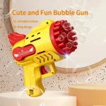 Light-Up Bubble Gun - 29-Hole Gatling Blaster for Boys & Girls 6-14 Years Old (Battery & Bubble Liquid Not Included) 5
