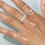 Dainty Minimalist Stacking Ring For Women Trend Cubic Zircon Gold Color Crystal Finger Accessories for Female Jewelry Gift R737 5
