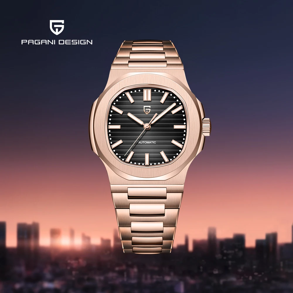 2025 New PAGANI DESIGN Rose Gold Men's Watches Luxury Automatic Watch For Men Mechanical Wristwatch Waterproof AR Sapphire Clock 2025 New PAGANI DESIGN Rose Gold Men's Watches Luxury Automatic Watch For Men Mechanical Wristwatch Waterproof AR Sapphire Clock