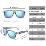 Classic Brand Men Square Polarized Fishing Sunglasses Outdoor Driving Cycling Running Goggles Vintage Large Frame UV400 2