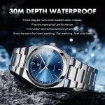 PAAZOMU Ultra Thin Quartz Watch Men Women Minimalist Style Waterproof Luminous Wristwatch Comfortable Strap Daily Office Gift 3