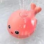 Baby Bath Toys Spray Water Shower Bathing Toys for Kids Electric Whale Bath Ball with Light Music LED Light Toys Bathtub Toy 4