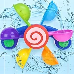 1pc Spinning Bath Toy Windmill, Fun Bathtime Sensory Play for Baby Boys & Girls, Ideal Birthday Christmas Gift 4