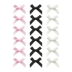 18pcs Women Hair Accessories Set Colorful Ribbons Bows Hair Clips Cute Hair Claw Straps Fashionable Sweet Silk Ribbon Hairpin 2
