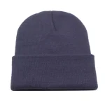Solid Knitted Hat Winter Hats For Men Skullies Beanies Men Women Cap Autumn Beanie Hat Gorro Warm Skull Bonnet Men's Winter Cap 5