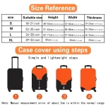 Luggage Protective Cover Dust Cover Anti-Scratch Portable Suitcase Trunk Holders Case Travel Accessories Gold Letter Printing 2