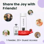 Hummingbird Feeder with Dual Cameras AI Identify - 2K HD Smart Cameras Close-Up Bird Video/Live Watching Instant Notifications 6