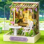 Mini Doll House DIY Small House Kit Handmade 3D Puzzle Assembly Model Building Room Bedroom Decoration Wooden Craft BirthdayGift 4