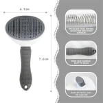 Pet Dog Brush Cat Comb Self Cleaning Pet Hair Remover Brush For Dogs Cats Grooming Tools Pets Dematting Comb Dogs Accessories 4